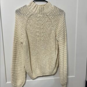 Altar”d state Cozy Cream Knit Sweater